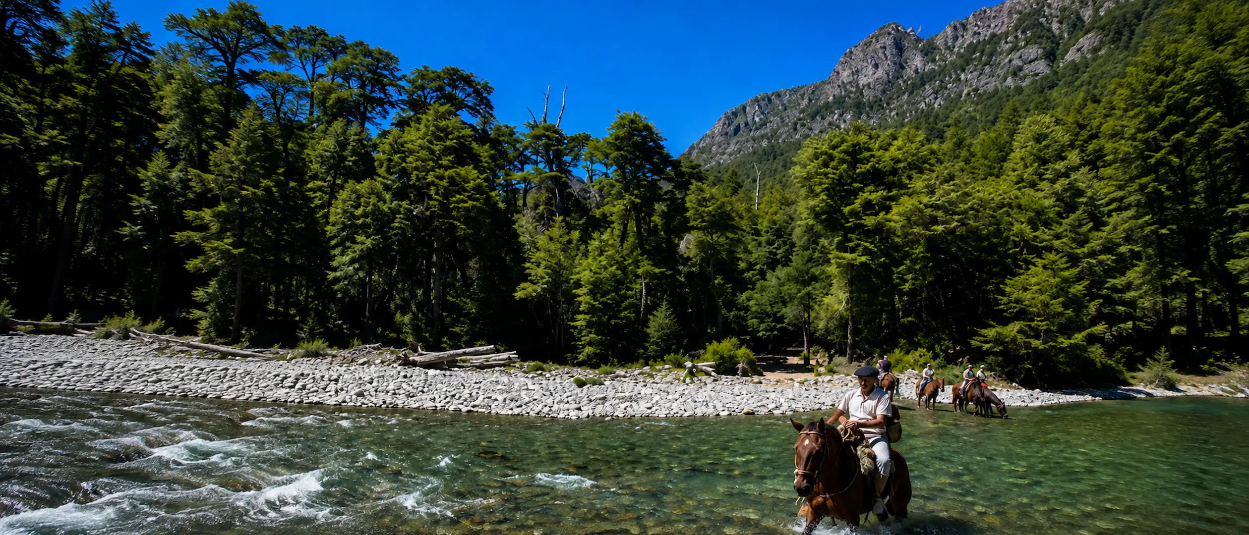 Cabalgata por la estepa y el bosque patagónico